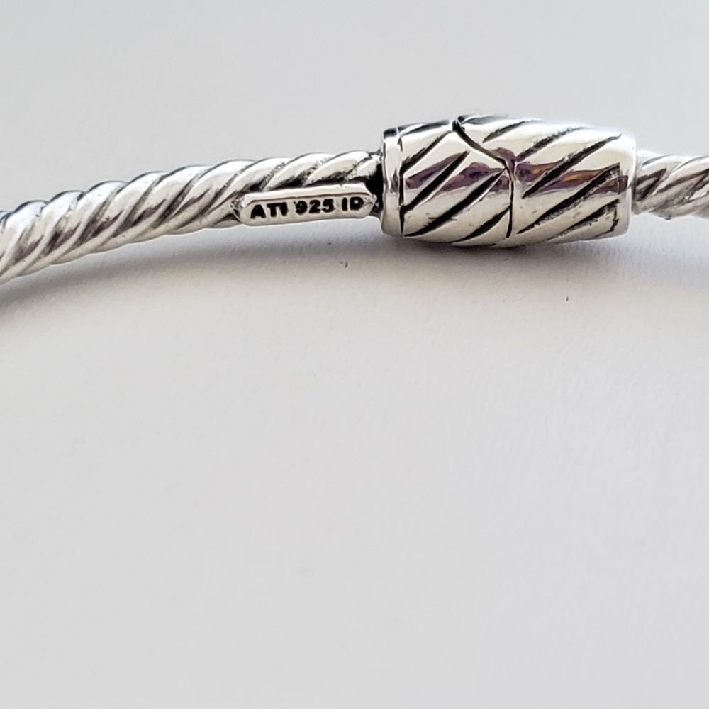 Annika Witt Sterling Silver Blue Topaz Cuff Bracelet - Picture 4 of 6